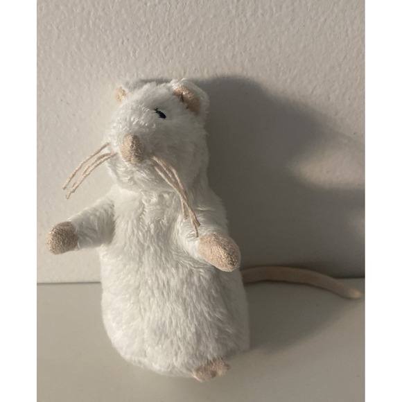 IKEA Other - IKEA White Rat Plush Mouse Stuffed Doll Embroidered Sewn Gosig Mus Mini 4.5"